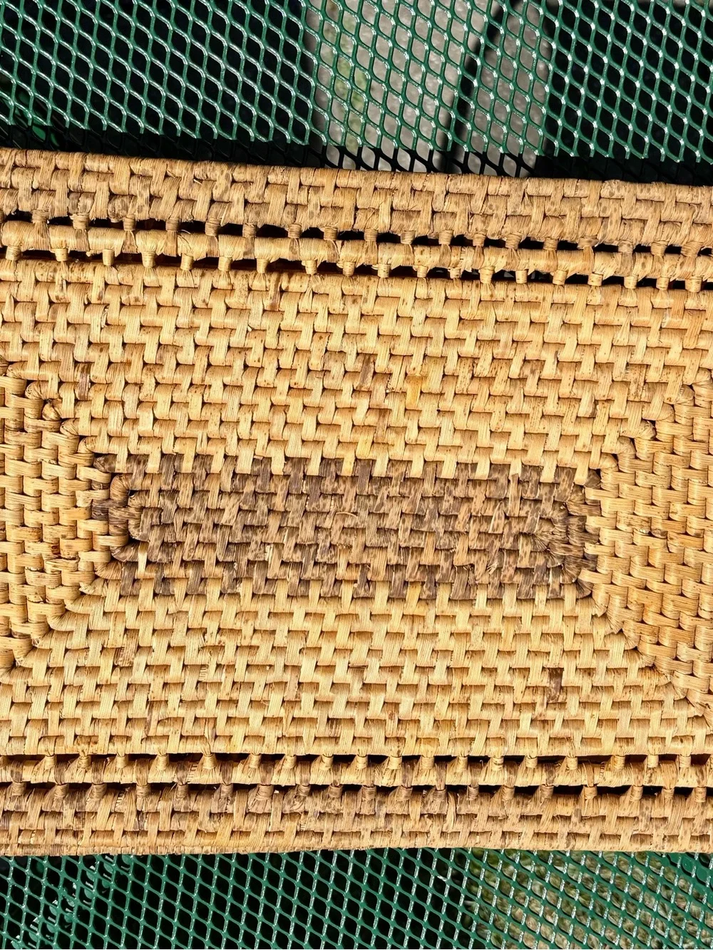 Woven Natural and Brown Rectangular Placemats - Set of 4
